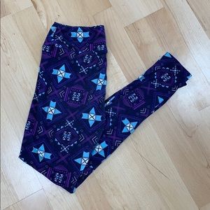 LULAROE one size Aztec leggings